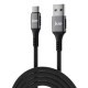 Juo 66W USB-A to Type-C Örgülü Hızlı Şarj ve Data Kablosu 1 Metre