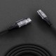 Juo 66W USB-A to Type-C Örgülü Hızlı Şarj ve Data Kablosu 2 Metre