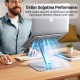 Juo Alüminyum Notebook Standı Yükseklik ve Eğim Ayarlı Ergonomik Metal Laptop Standı