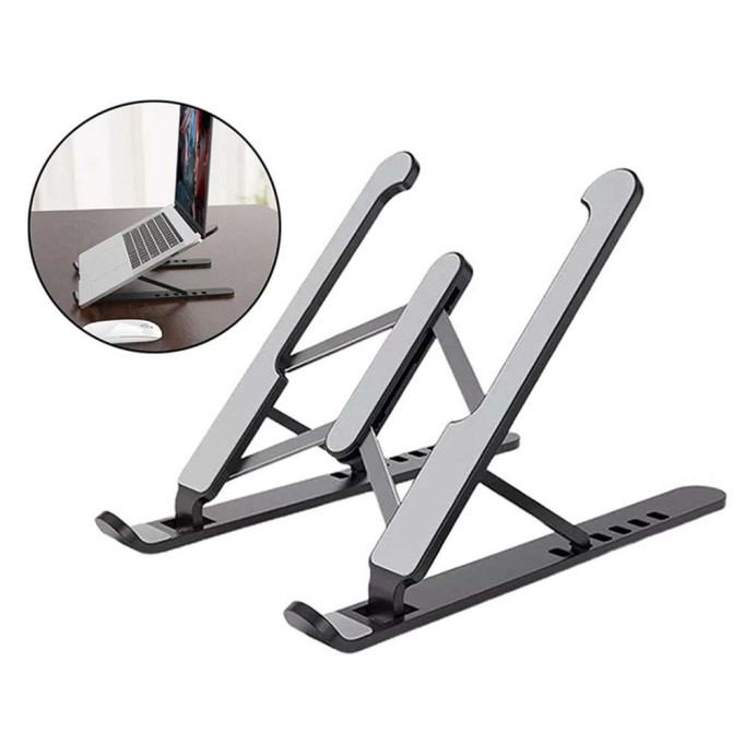 Juo Ayarlanabilir Notebook Laptop Tablet Tutucu Standı Siyah