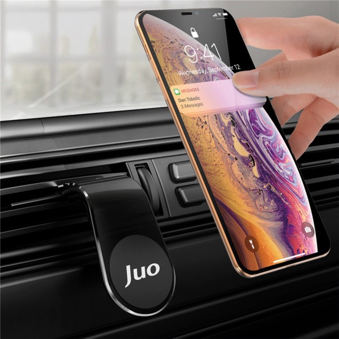 Juo Havalandırma Izgarası için Manyetik Mıknatıslı Telefon Tutucu + 2 Adet Manyetik Plaka