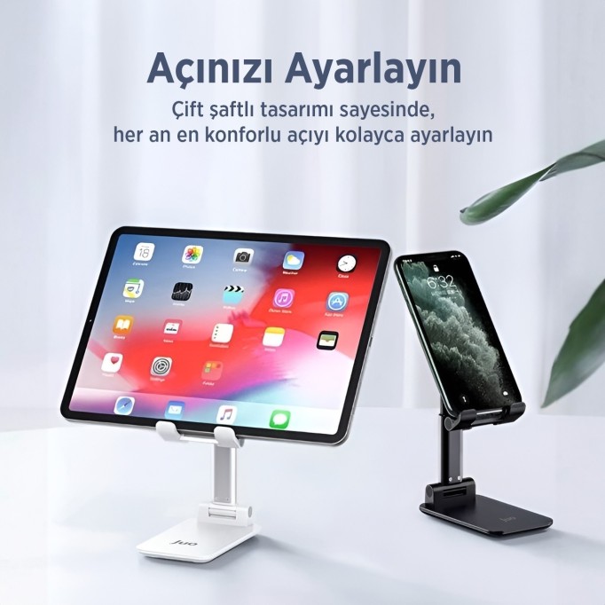 Juo Katlanabilir Masaüstü Telefon Standı Siyah