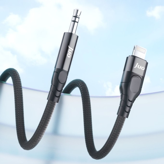Juo Lightning to 3.5mm Jack Aux Stereo TRS Ses Kablosu 1 Metre