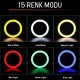 Juo MJ20 RGB Ring Light 20Cm Led Video Işığı (Ayak Dahil)