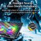 Juo Odin RGB Işıklı Gaming 2200RPM Çift Fan LED Display Laptop Notebook Soğutucu Stand