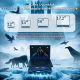 Juo Odin RGB Işıklı Gaming 2200RPM Çift Fan LED Display Laptop Notebook Soğutucu Stand