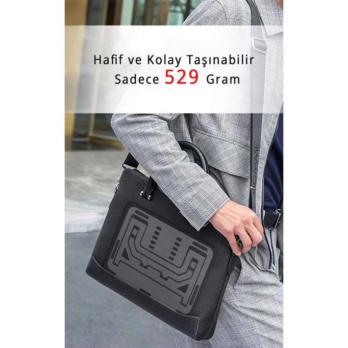 Juo Premium Alüminyum Ayarlanabilir Masaüstü Notebook Standı Gri