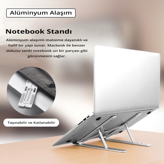 Juo Rabbit Alüminyum Portatif Notebook ve Tablet Standı