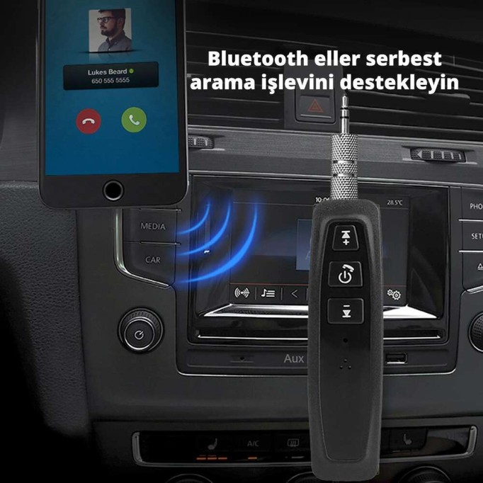 Juo RC420 Micro SD Kart Girişli Bluetooth Aux Ses Aktarım Araç Kiti