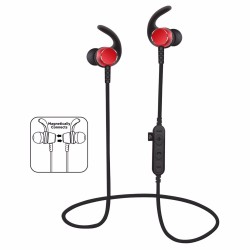Kırmızı JUO Sports Bass Müzik Çalar Özellikli Bluetooth Kulaklık Kırmızı