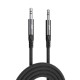Juo Stereo 3.5mm TRS Jack Örgülü Aux Ses Kablosu 1 Metre