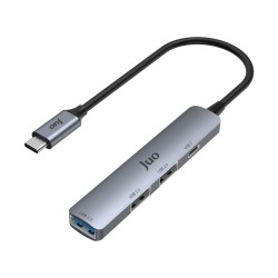 Juo Type-C 4 Portlu USB 3.0 / USB 2.0 Çoklayıcı Dönüştürücü Hub Juo Type-C 4 Portlu USB 3.0 / USB 2.0 Çoklayıcı Dönüştürücü Hub