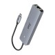 Juo Type-C 5Gbps 100W 4K 60Hz HDMI Gigabit Ethernet Dönüştürücü USB 3.2 Çoklayıcı Hub