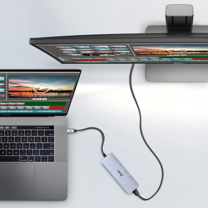 Juo Type-C 5Gbps 100W 4K 60Hz HDMI USB 3.2 Çoklayıcı Hub