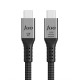 Juo USB 4.0 240W 40Gbps Thunderbolt 4 8K 60Hz USB-C Görüntü Aktarım ve Type-C Hızlı Şarj ve Data Kablosu 1 Metre