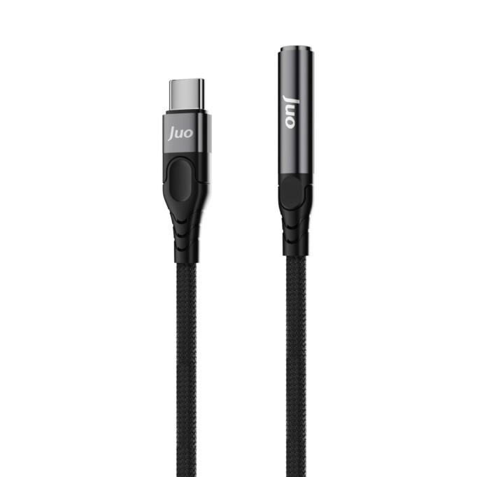 Juo USB Type-C to 3.5mm Jack Aux Kulaklık Mikrofon Çevirici Dönüştürücü Adaptör Kablo