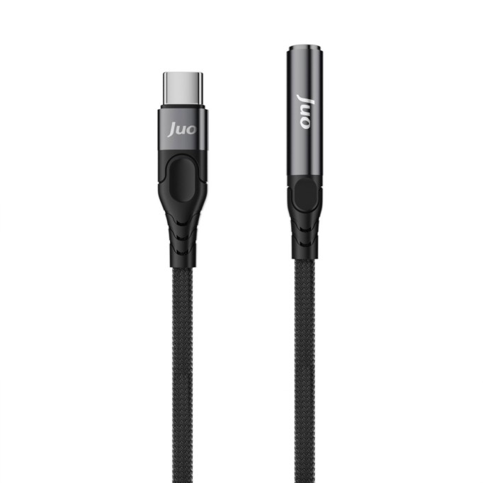 Juo USB Type-C to 3.5mm Jack Aux Kulaklık Mikrofon Çevirici Dönüştürücü Adaptör Kablo