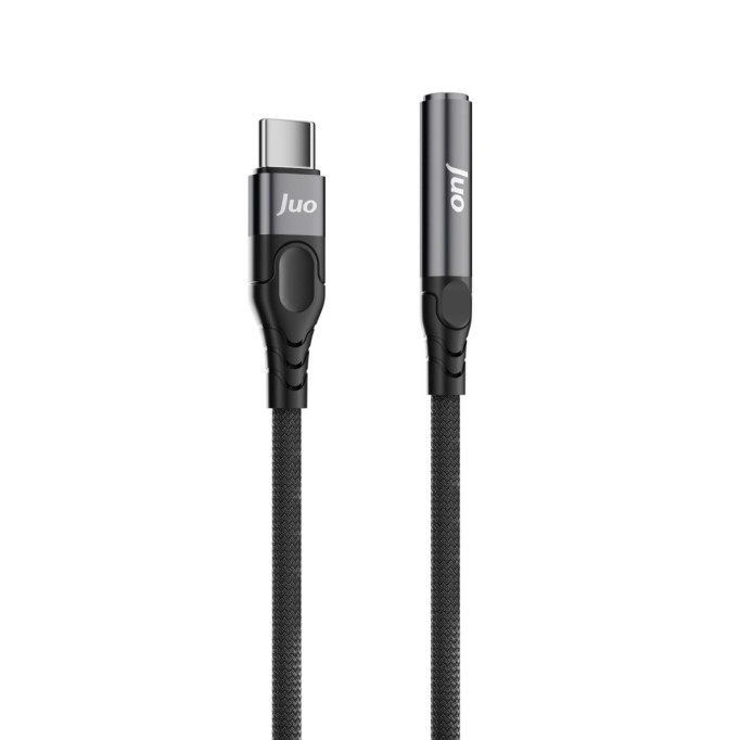 Juo USB Type-C to 3.5mm Jack Aux Kulaklık Mikrofon Çevirici Dönüştürücü Adaptör Kablo