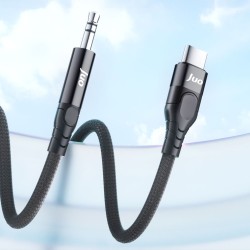 Juo USB Type-C to 3.5mm Jack Aux Stereo TRS Ses Kablosu 1 Metre Juo USB Type-C to 3.5mm Jack Aux Stereo TRS Ses Kablosu 1 Metre