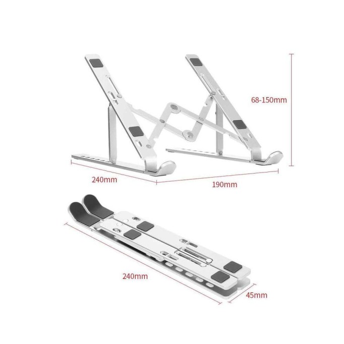 Juo Yükseklik Ayarlanabilir Alüminyum Laptop Notebook Standı Juo Yükseklik Ayarlanabilir Alüminyum Laptop Notebook Standı