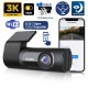 Kawa D6 3K 1620P 145° Geniş Açı Lens DSI-2 Gece Görüşlü G-Sensörlü WDR WiFi Araç Kamerası