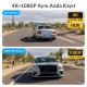 Kawa D7 2 Kameralı Ön ve Arka 4K+1080P HDR Wi-Fi 6 ve GPS'li Araç Kamerası + 64GB Hafıza Kartı
