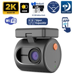 Kawa Mini 3 Gen2 2K 1296P WiFi 145° Geniş Açı Gece Görüşlü 32GB Hafıza Kartlı Akıllı Araç Kamerası Kawa Mini 3 Gen2 2K 1296P WiFi 145° Geniş Açı Gece Görüşlü 32GB Hafıza Kartlı Akıllı Araç Kamerası