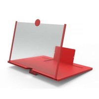 KingMa 10 inch 3D HD Telefon Ekran Büyüteci Kırmızı