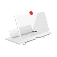 KingMa 12 inch 3D HD Telefon Ekran Büyüteci Beyaz