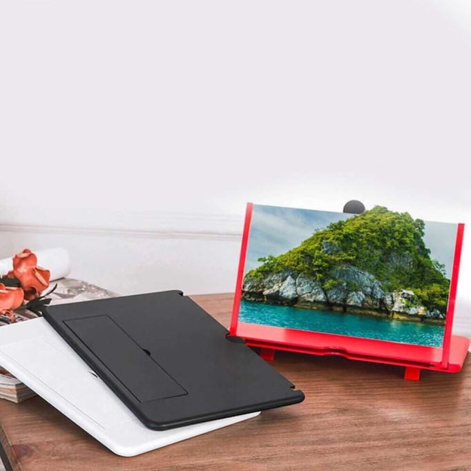 KingMa 12 inch 3D HD Telefon Ekran Büyüteci Siyah KingMa 12 inch 3D HD Telefon Ekran Büyüteci Siyah
