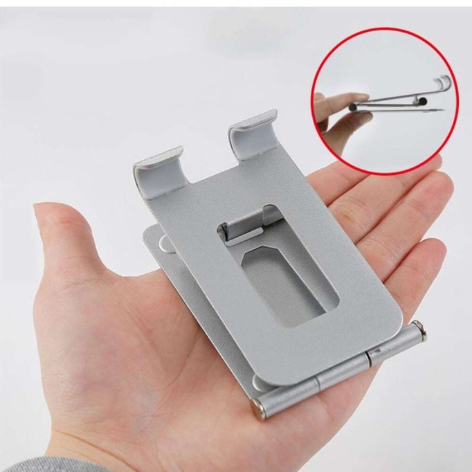 KingMa 270° Ayarlanabilir Metal Telefon Tutucu Gümüş