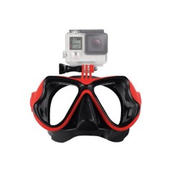  Kingma Aksiyon Kamerası Uyumlu Dalış Maskesi-Kırmızı