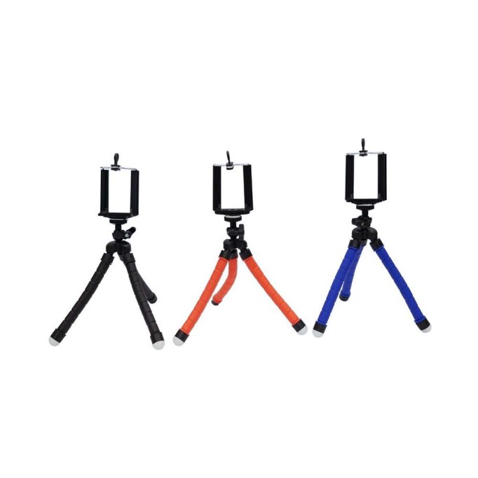 KingMa Esnek Ahtapod Tripod Telefon Tutucu Mavi