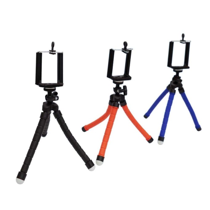 KingMa Esnek Ahtapod Tripod Telefon Tutucu Siyah