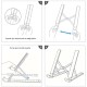 KingMa Kademeli Katlanabilir Notebook Laptop Standı Beyaz