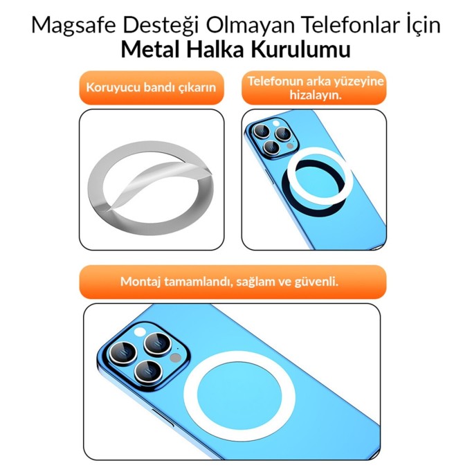 KingMa MagSafe Uyumlu Manyetik Araç içi Telefon Tutucu