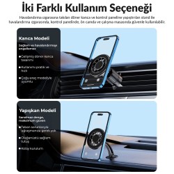 KingMa MagSafe Uyumlu Manyetik Araç içi Telefon Tutucu