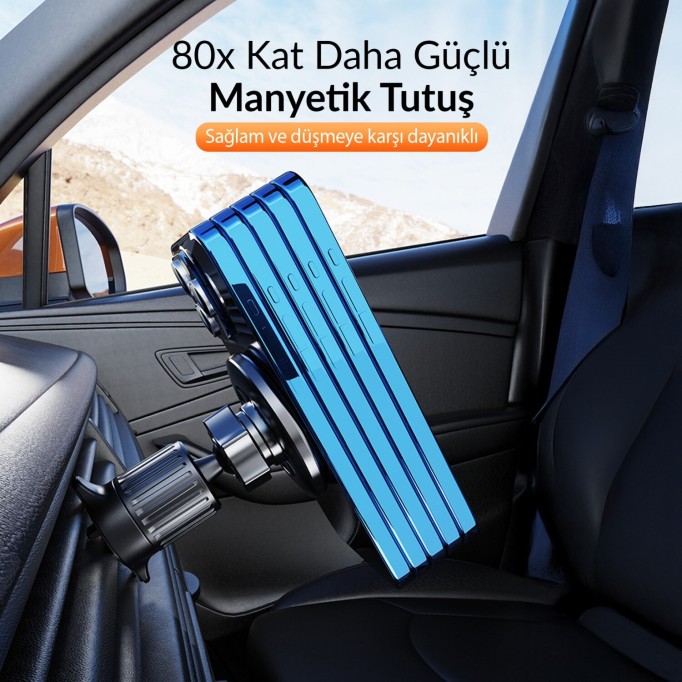KingMa MagSafe Uyumlu Manyetik Araç içi Telefon Tutucu