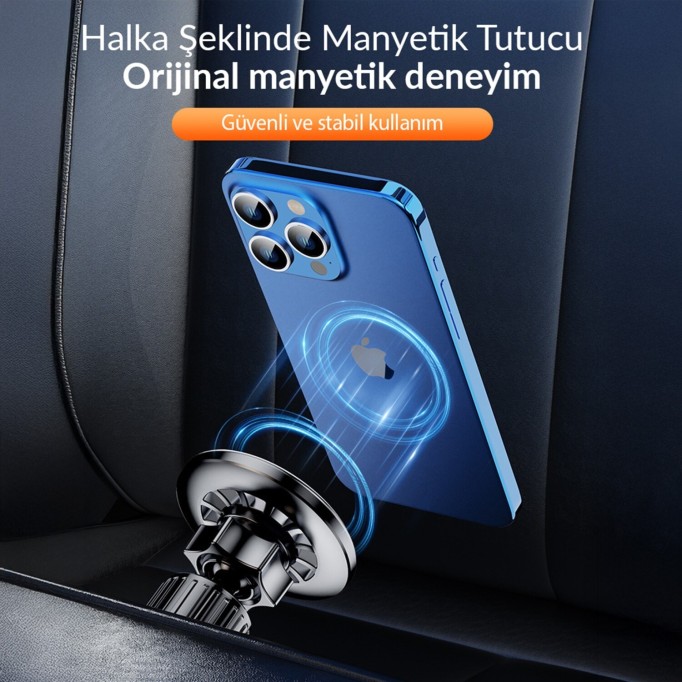 KingMa MagSafe Uyumlu Manyetik Araç içi Telefon Tutucu