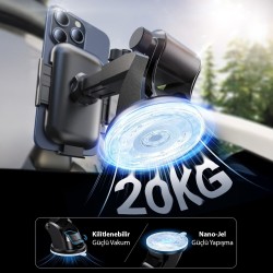 KingMa Vantuzlu Uzayan Ayarlanabilir Cam ve Torpido İçin Araç İçi Telefon Tutucu KingMa Vantuzlu Uzayan Ayarlanabilir Cam ve Torpido İçin Araç İçi Telefon Tutucu