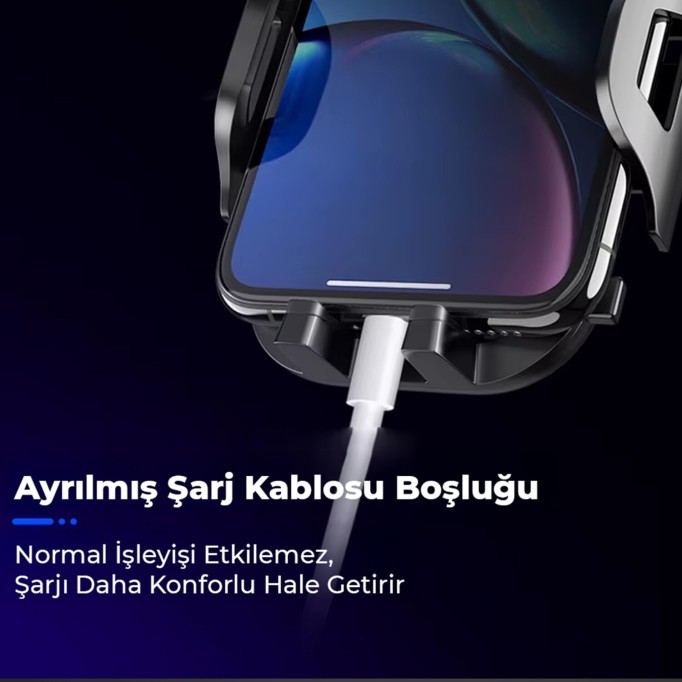 KingMa Vantuzlu Uzayan Ayarlanabilir Cam ve Torpido İçin Araç İçi Telefon Tutucu