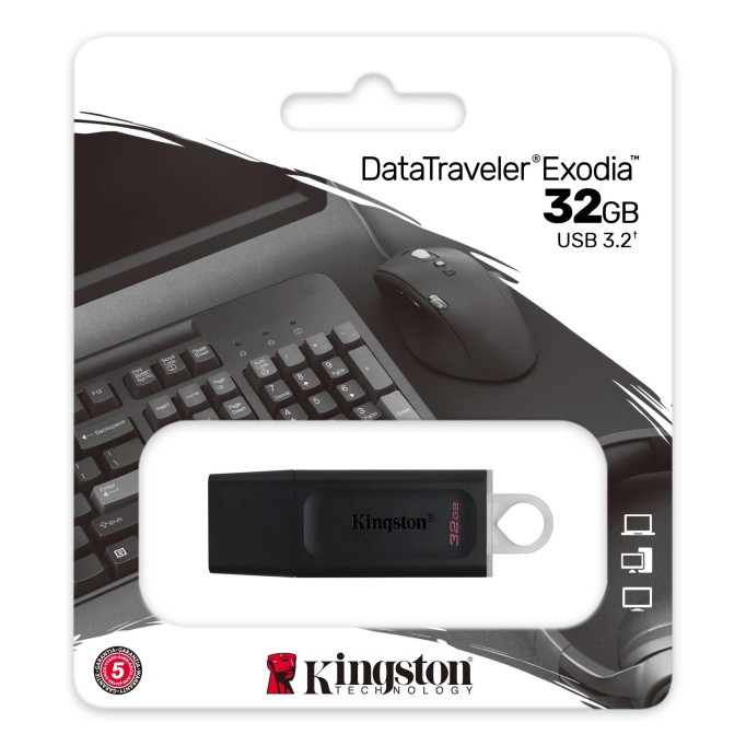 Kingston 32GB Exodia USB3.2 Gen.1 USB Bellek