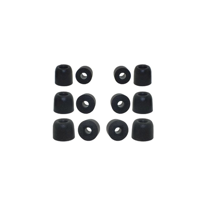 KZ Kulak İçi Foam Memory Kulak Pedi 6lı Siyah