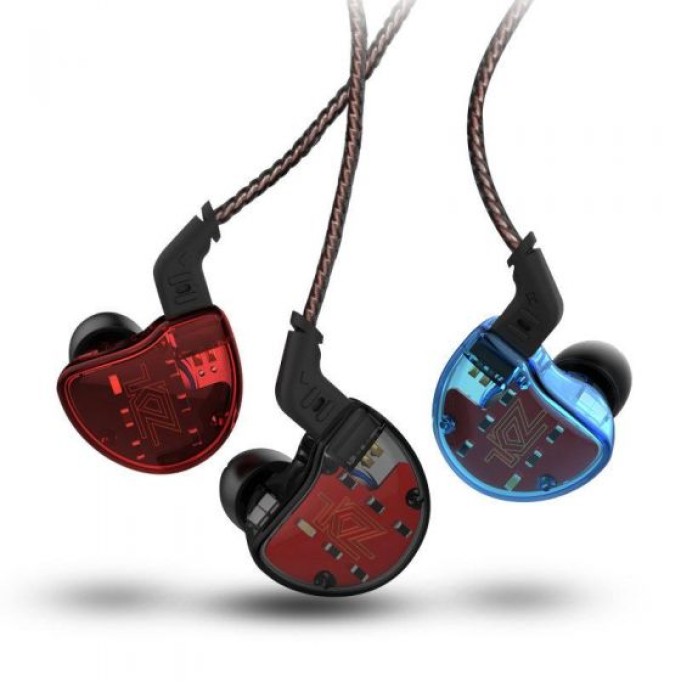KZ ZS10 HD ve 4 BA Driver Kulak İçi Kulaklık Kırmızı