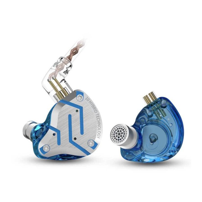 KZ ZS10 Pro 4BA+1DD Hibrit Kulaklık Açık Mavi