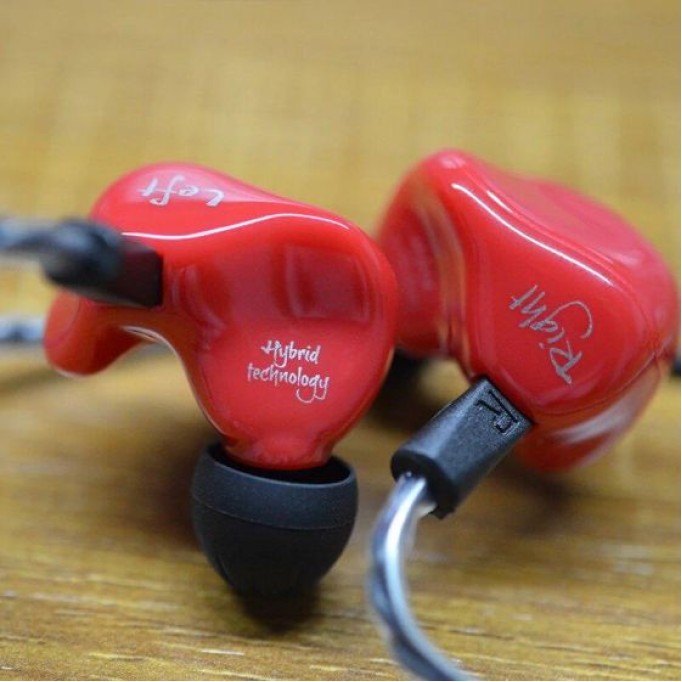 KZ ZS4 BA + DD Driver Bass Kulak İçi Kulaklık Kırmızı
