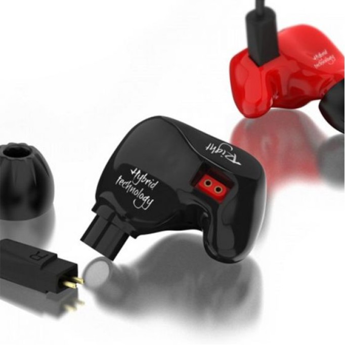 KZ ZS4 BA + DD Driver Bass Kulak İçi Kulaklık Kırmızı