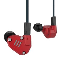 KZ ZS6 Hybrid Quad Driver Kulak İçi Kulaklık Kırmızı