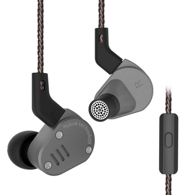 KZ ZSA AD + DD Driver Bass Kulak İçi Kulaklık Gri