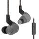 KZ ZSA AD + DD Driver Bass Kulak İçi Kulaklık Gri